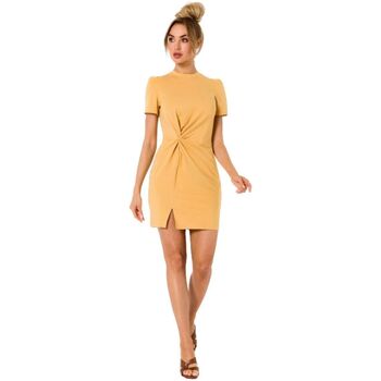 Textil Ženy Krátké šaty Made Of Emotion Dámské mini šaty Ettageus M731 medová Žlutá
