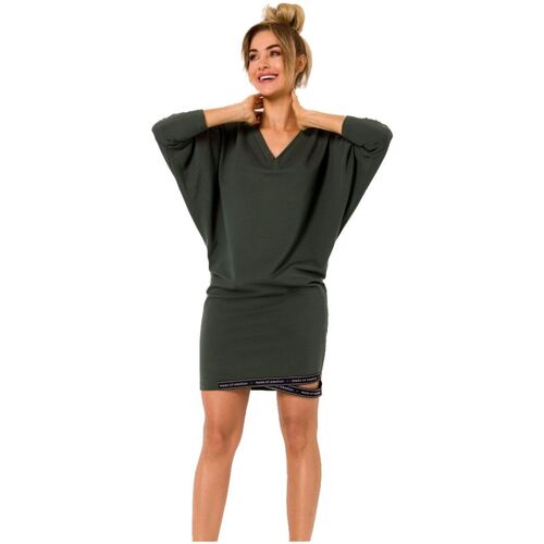 Textil Ženy Krátké šaty Made Of Emotion Dámské mini šaty Grisante M732 vojenská zelená Zelená