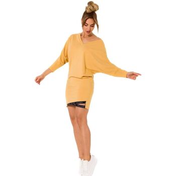 Textil Ženy Krátké šaty Made Of Emotion Dámské mini šaty Grisante M732 medová Žlutá