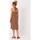Textil Ženy Krátké šaty Made Of Emotion Dámské midi šaty Gwenhwynna M736 čokoládová Hnědá