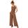 Textil Ženy Overaly / Kalhoty s laclem Made Of Emotion Dámský overal Peehan M737 čokoládová Hnědá