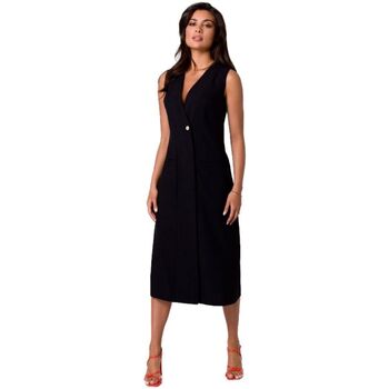 Bewear Krátké šaty Dámské midi šaty Annaree B254 černá - Černá