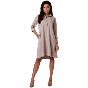 Textil Ženy Krátké šaty Bewear Dámské košilové šaty Ganiervydd B257 béžová Béžová
