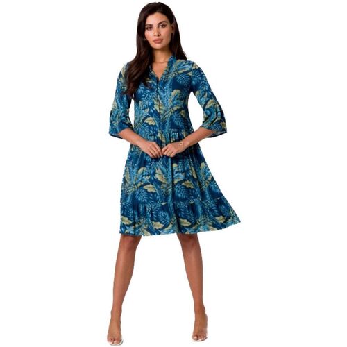 Textil Ženy Krátké šaty Bewear Dámské mini šaty Isokane B260 modrá Tmavě modrá