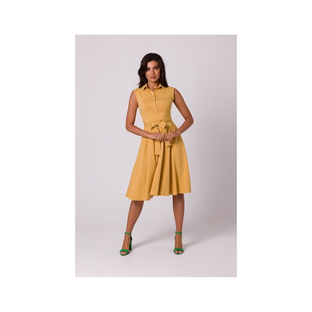 Textil Ženy Krátké šaty Bewear Dámské midi šaty Isodamors B261 medová Žlutá
