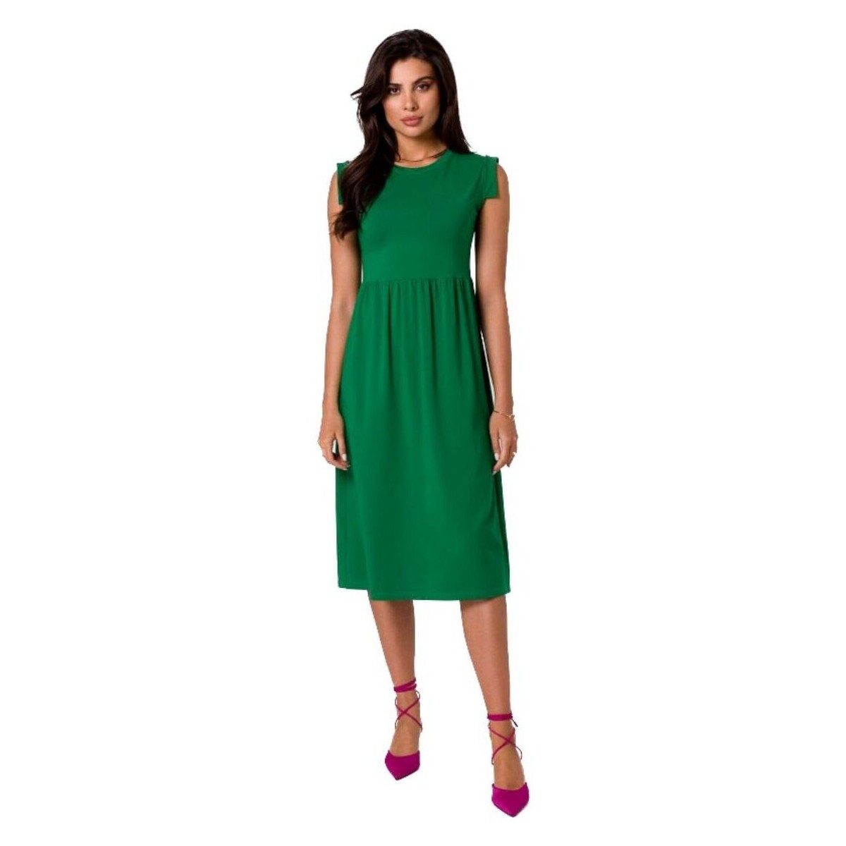 Textil Ženy Krátké šaty Bewear Dámské midi šaty Clariwse B262 zelená Zelená