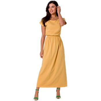 Bewear Krátké šaty Dámské maxi šaty Condwindrie B264 medová - Žlutá