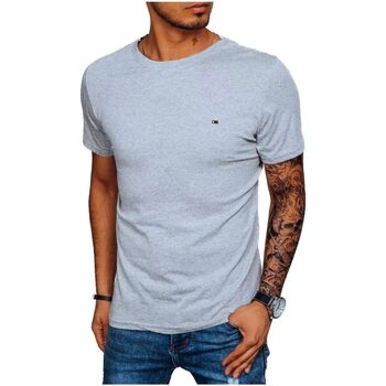 Textil Muži Trička s krátkým rukávem D Street Pánské tričko s potiskem Dagodrod světle modrá Modrá