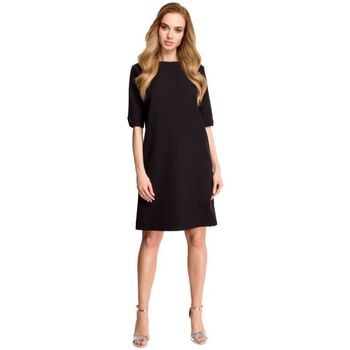 Textil Ženy Krátké šaty Stylove Dámské mini šaty Herzenes S113 černá Černá
