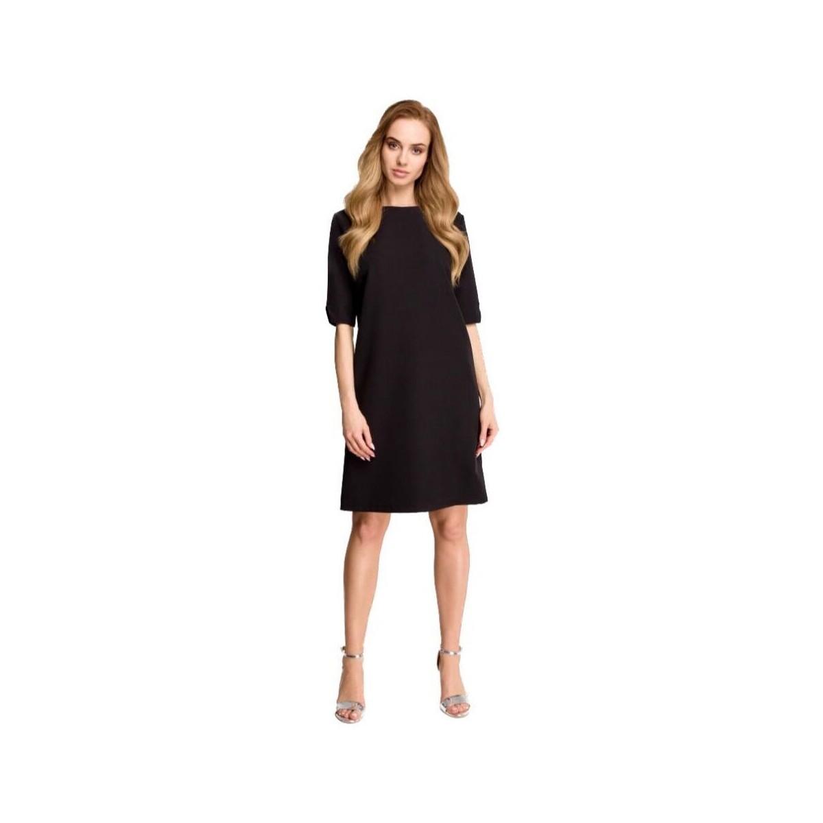 Textil Ženy Krátké šaty Stylove Dámské mini šaty Herzenes S113 černá Černá