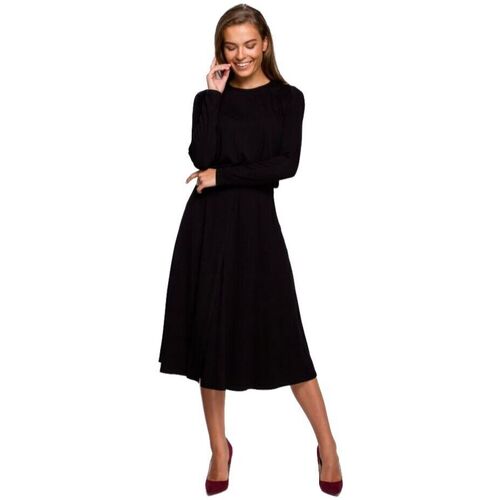 Textil Ženy Krátké šaty Stylove Dámské midi šaty Guevere S234 černá Černá