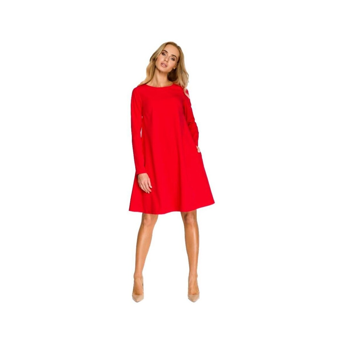 Textil Ženy Krátké šaty Stylove Dámské mini šaty Flonor S137 červená Červená