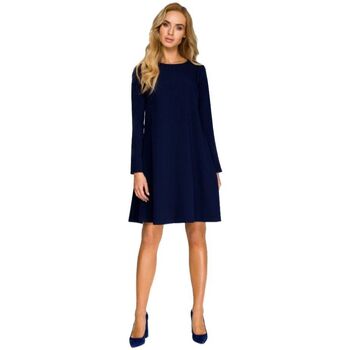 Stylove Krátké šaty Dámské mini šaty Flonor S137 tmavě modrá - Tmavě modrá