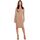 Textil Ženy Krátké šaty Stylove Dámské mini šaty Essylte S152 béžová Béžová