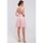 Textil Ženy Krátké šaty Makover Dámské mini šaty Anglinet K030 pudrová růžová Růžová