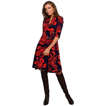 Stylove Krátké šaty Dámské mini šaty Morcavach S247 černo-červená - ruznobarevne