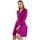 Textil Ženy Krátké šaty Makover Dámské mini šaty Clariwse K138 rubínová Fialová