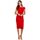Textil Ženy Krátké šaty Makover Dámské midi šaty Lisavere K001 červená Červená