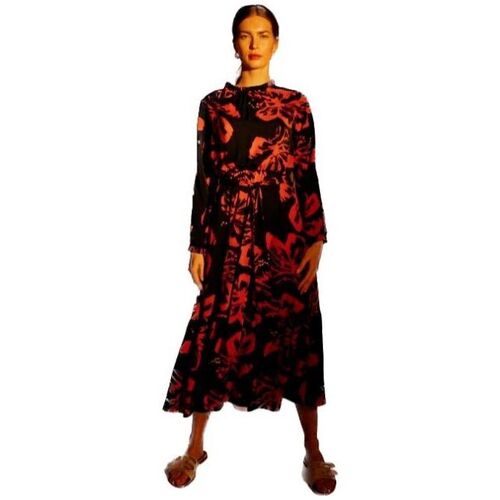 Textil Ženy Krátké šaty Stylove Dámské midi šaty Annafleur S307 černo-červená Černá/Červená