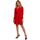 Textil Ženy Krátké šaty Makover Dámské mini šaty Vinever K087 červená Červená