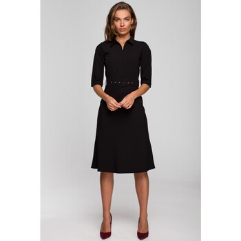Textil Ženy Krátké šaty Stylove Dámské mini šaty Dechtegau S231 černá Černá