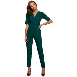 Textil Ženy Overaly / Kalhoty s laclem Stylove Dámský overal Danbrald S241 zelená Zelená