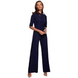 Textil Ženy Overaly / Kalhoty s laclem Stylove Dámský overal Lundole S243 námořnická modrá Tmavě modrá