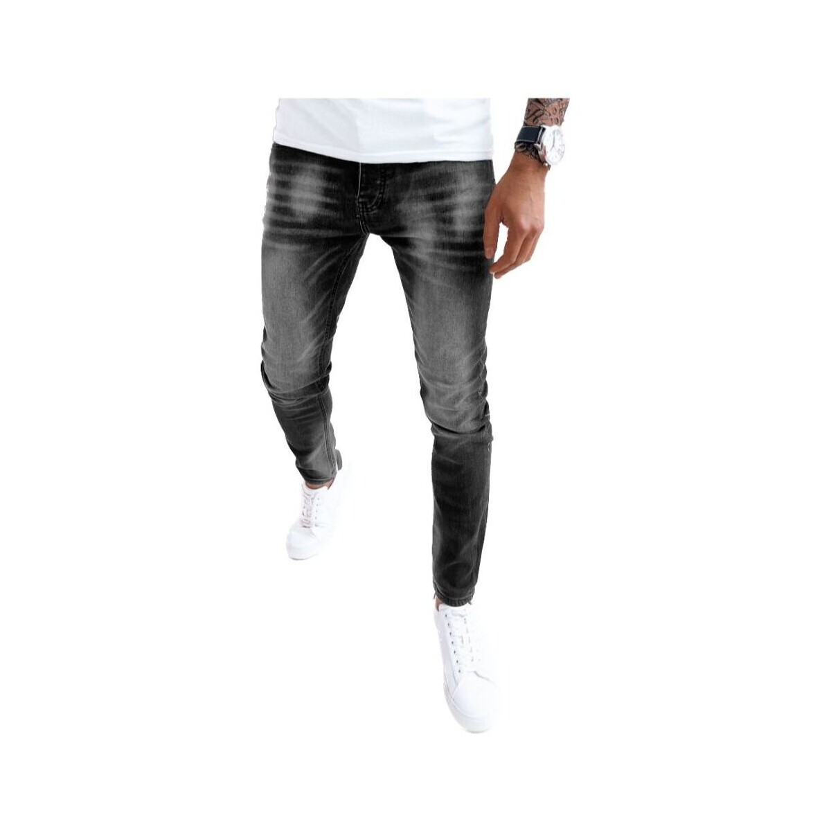Textil Muži Rifle D Street Pánské džínové kalhoty Ugnatuk černá Černá