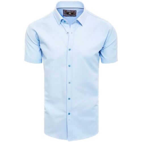 Textil Muži Košile s dlouhymi rukávy D Street  Modrá