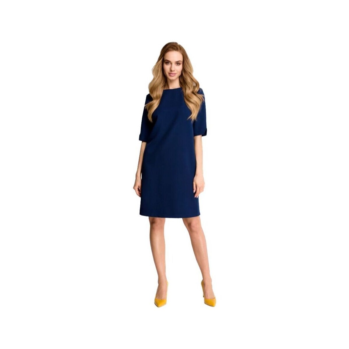 Textil Ženy Krátké šaty Stylove Dámské mini šaty Herzenes S113 námořnická modrá Tmavě modrá