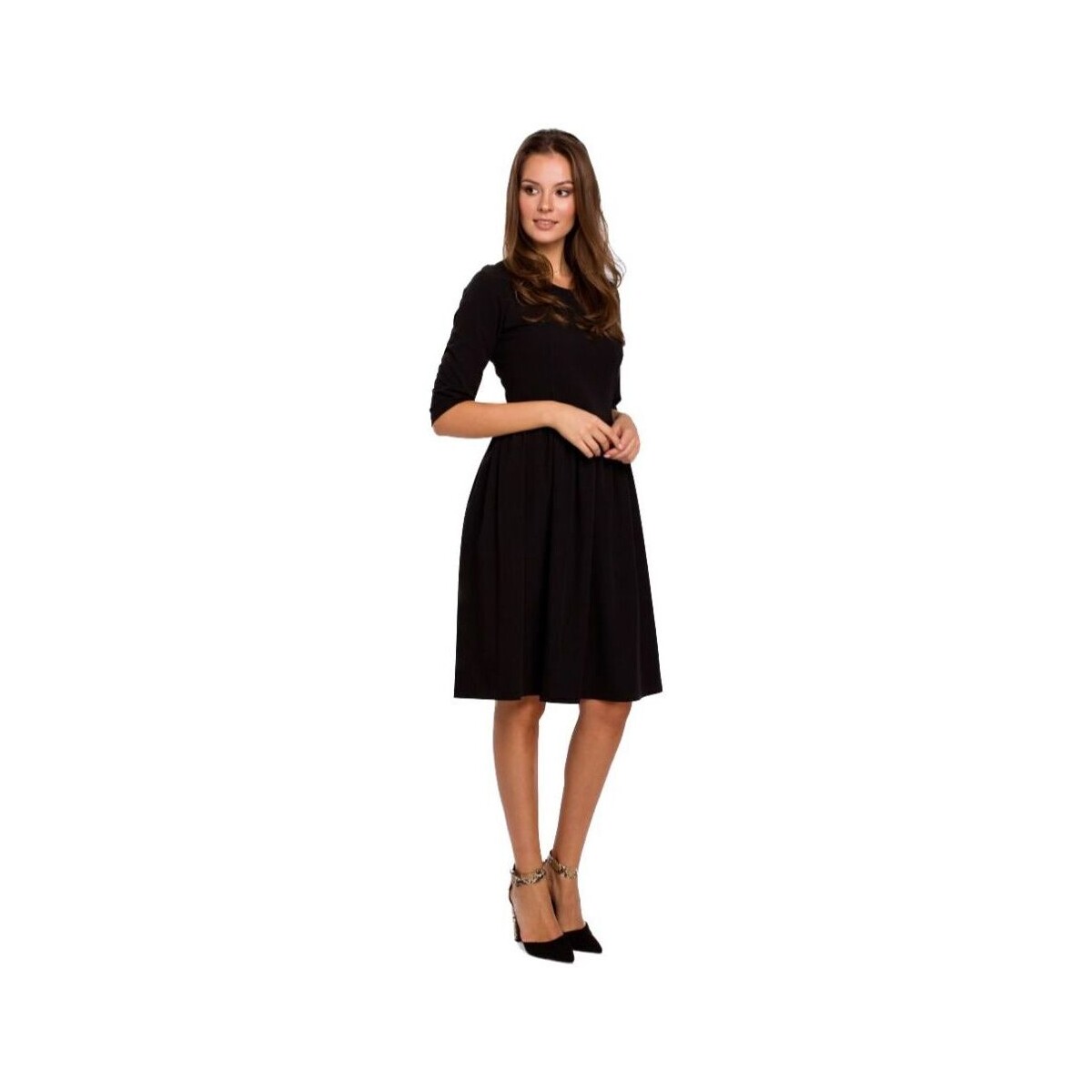 Textil Ženy Krátké šaty Makover Dámské mini šaty Lilte K010 černá Černá