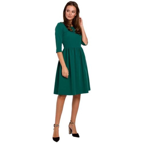 Textil Ženy Krátké šaty Makover Dámské mini šaty Lilte K010 zelená Zelená