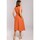 Textil Ženy Krátké šaty Stylove Dámské midi šaty Moloyde S224 pomerančová Oranžová
