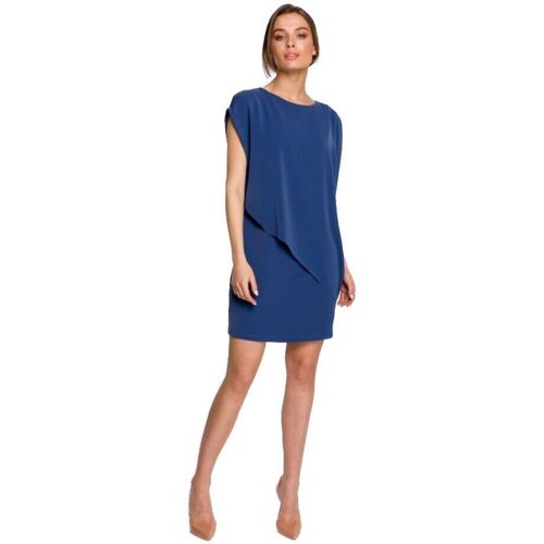 Textil Ženy Krátké šaty Stylove Dámské mini šaty Ishilla S262 nebesky modrá Modrá
