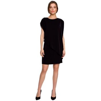 Textil Ženy Krátké šaty Stylove Dámské mini šaty Ishilla S262 černá Černá