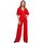 Textil Ženy Overaly / Kalhoty s laclem Stylove Dámský overal Prylott S285 červená Červená