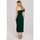 Textil Ženy Krátké šaty Makover Dámské midi šaty Ganiervydd K146 tmavě zelená Zelená