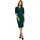 Textil Ženy Krátké šaty Stylove Dámské mini šaty Clarine S313 zelená Zelená