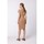 Textil Ženy Krátké šaty Stylove Dámské mini šaty Uleki S335 béžová Béžová