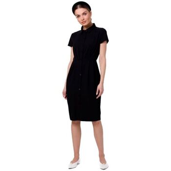 Textil Ženy Krátké šaty Stylove Dámské mini šaty Uleki S335 černá Černá