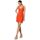 Textil Ženy Krátké šaty Makover Dámské mini šaty Elaice K159 korálová Oranžová