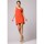 Textil Ženy Krátké šaty Makover Dámské mini šaty Elaice K159 korálová Oranžová