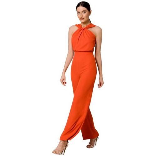 Textil Ženy Overaly / Kalhoty s laclem Makover Dámský overal Omekit K164 korálová Oranžová