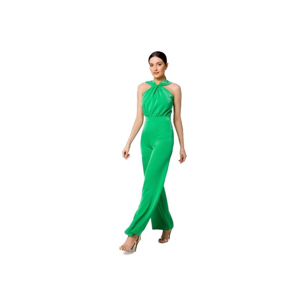 Textil Ženy Overaly / Kalhoty s laclem Makover Dámský overal Omekit K164 světle zelená Zelená