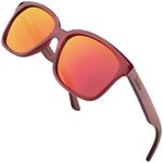 sluneční brýle Lyon Hranaté oranžová sklíčka červená