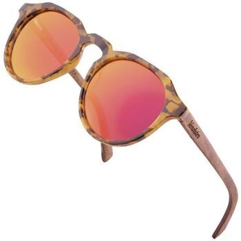 Hodinky & Bižuterie Ženy sluneční brýle Verdster sluneční brýle Porto Oválné červená sklíčka korálová Hnědá