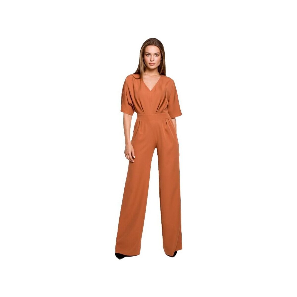 Textil Ženy Overaly / Kalhoty s laclem Stylove Dámský overal Prylott S285 oranžová Oranžová