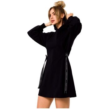 Textil Ženy Krátké šaty Made Of Emotion Dámské mikinové šaty Estrilla M730 černá Černá