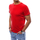 Textil Muži Trička s krátkým rukávem D Street Pánské tričko s krátkým rukávem Glatice červená Červená