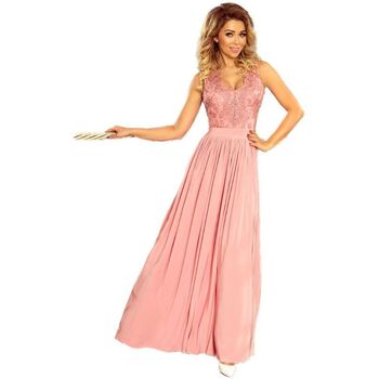 Numoco Krátké šaty Dámské společenské šaty Lea růžová - Růžová